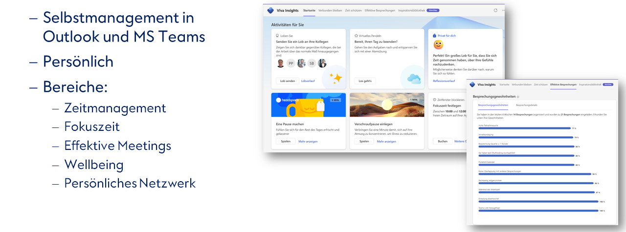 Viva Insights Effektives Arbeiten